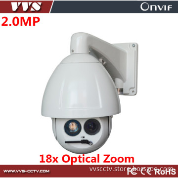Waterproof 2MP 18X Laser IP PTZ IP PTZ Camera